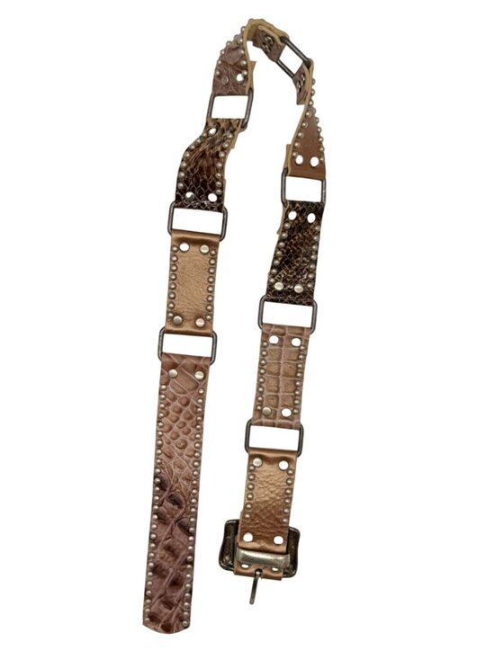 Leatherock mixed media belt Tan M35 main image 4